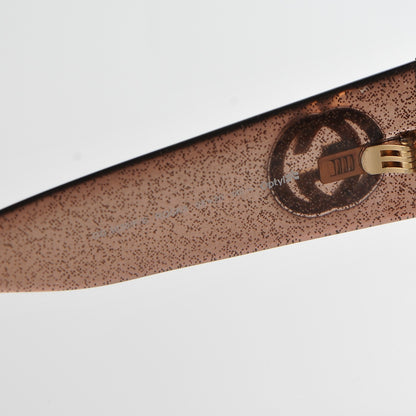 Gucci Glitter Square Sunglasses 3836/F/S Brown Pink 6 of 7