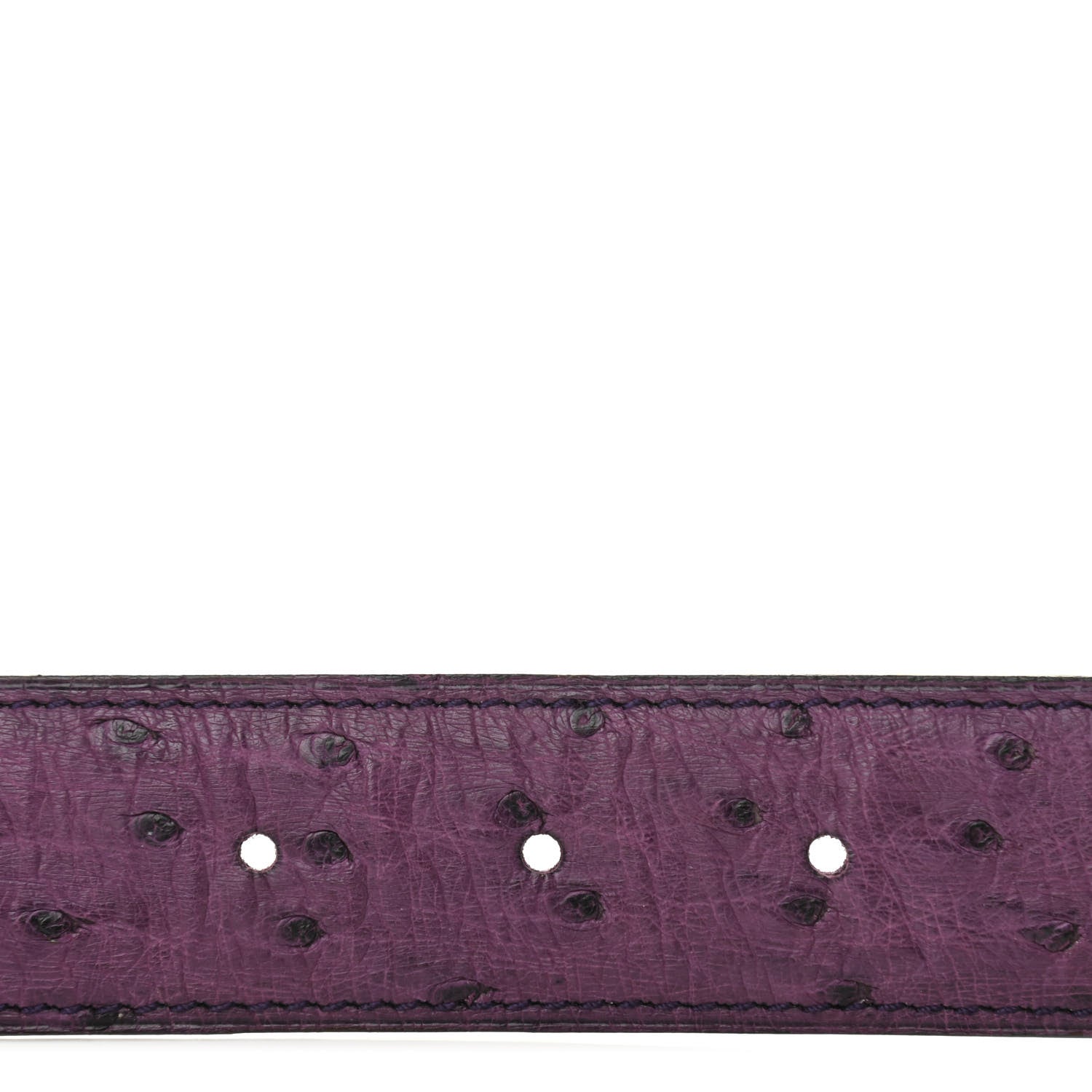 Hermes Ostrich 32mm Quizz H Belt 80 Violine 5 of 5