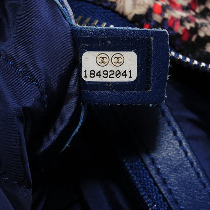 Chanel Nylon Tweed Printed Maxi Flap Multicolor 10 of 10