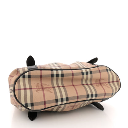 Burberry Haymarket Check Small Northfield Tote Chocolate 4 of 14
