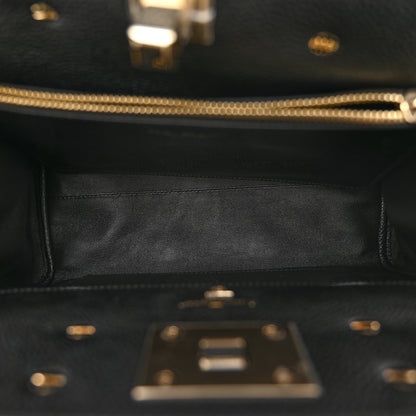 Salvatore Ferragamo Calfskin The Studio Bag Black 5 of 11