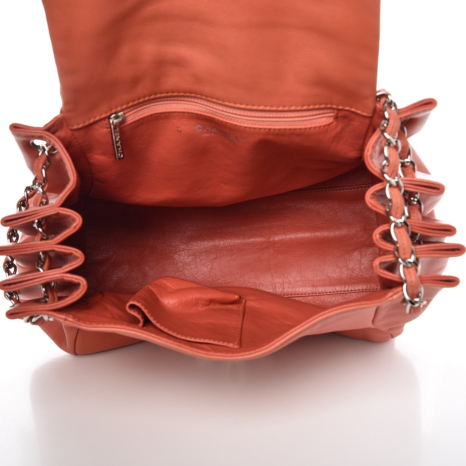 Chanel Lambskin Sensual Accordion Flap Coral 5 of 12