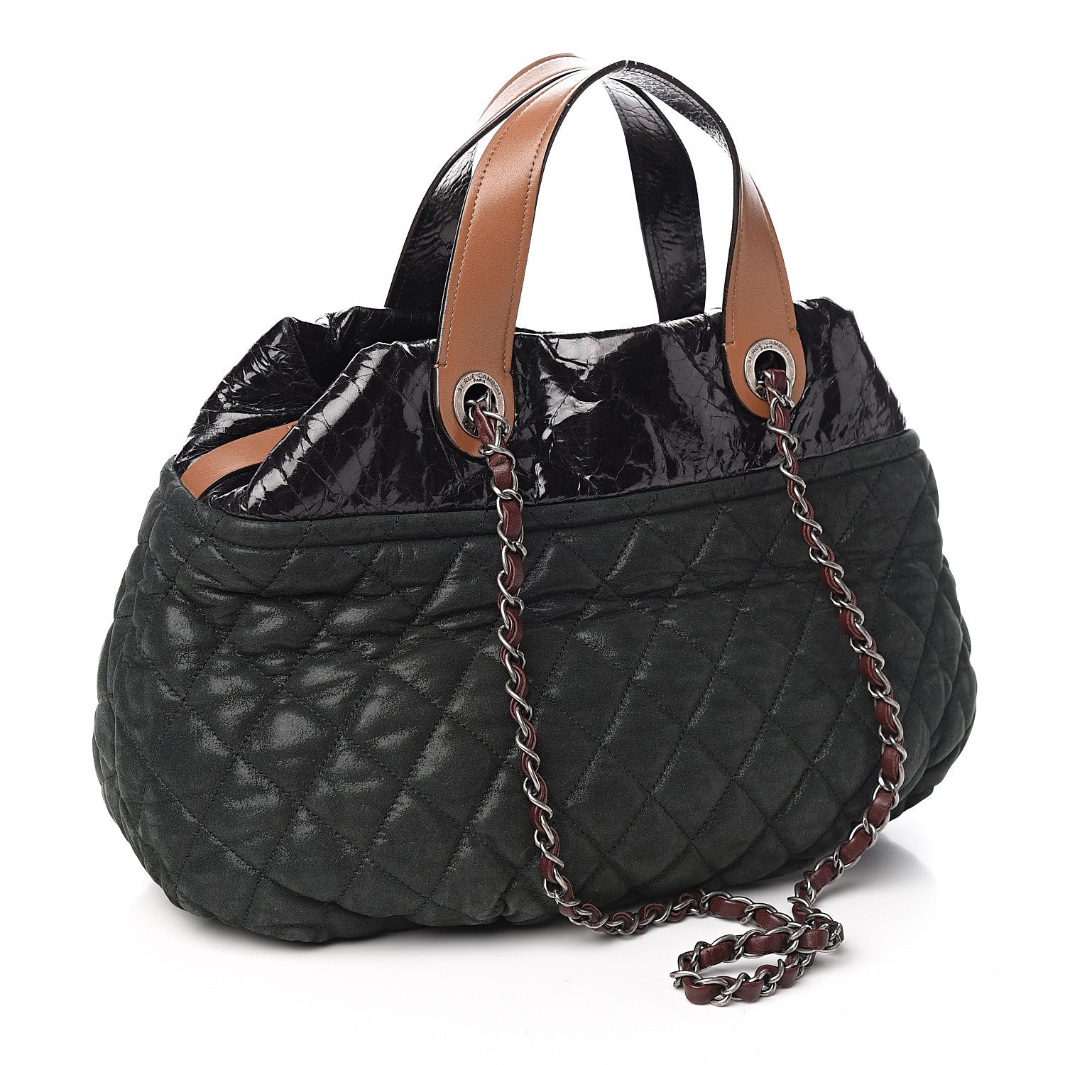 Chanel Iridescent Calfskin Small In The Mix Tote Black 2 of 9