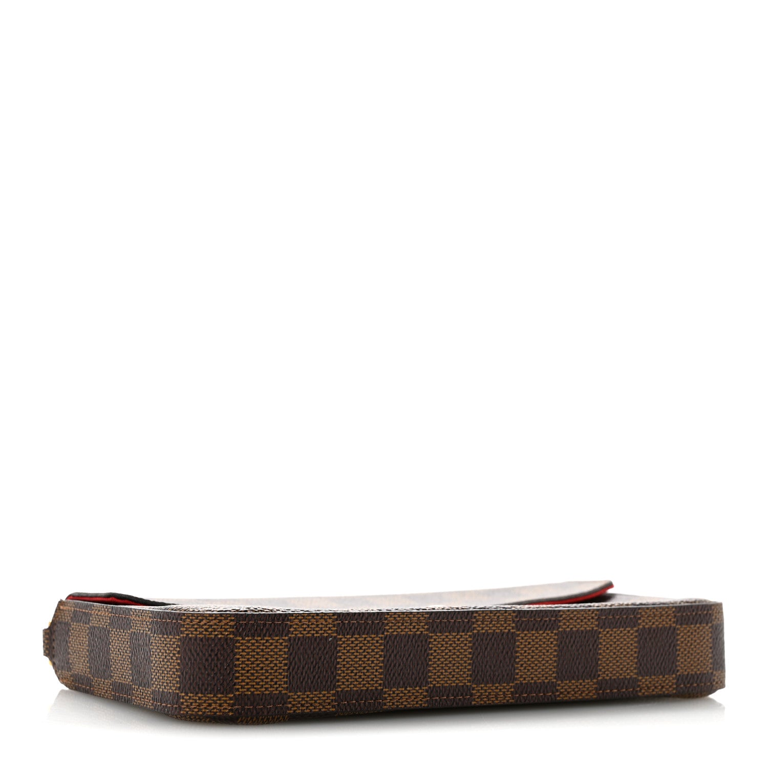 Louis Vuitton Damier Ebene Pochette Felicie Chain Wallet 4 of 12
