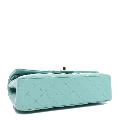 Chanel Caviar Quilted Medium Double Flap Light Blue 4 of 10