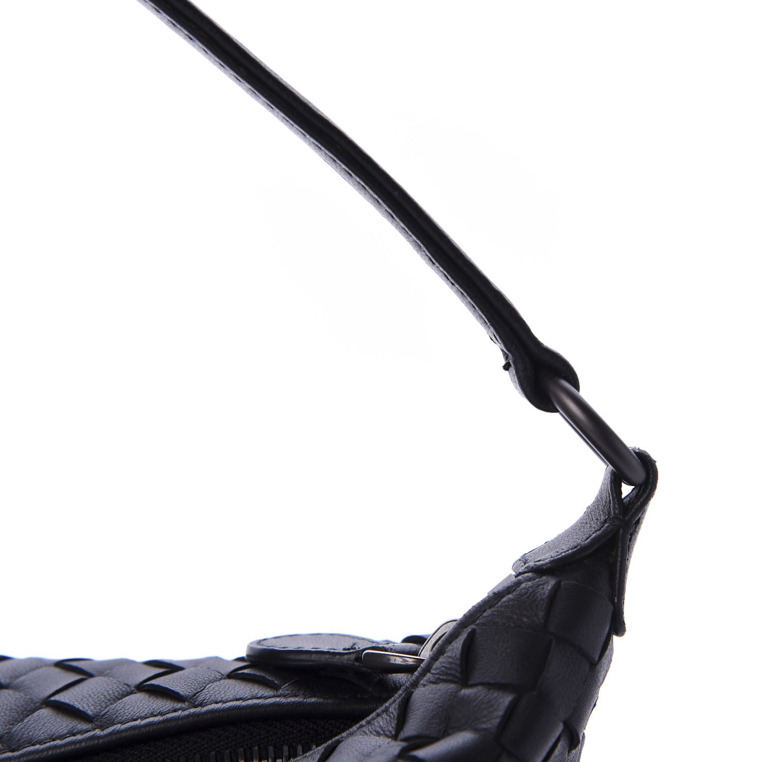 Bottega Veneta Nappa Intrecciato Small Shoulder Bag Black 8 of 11
