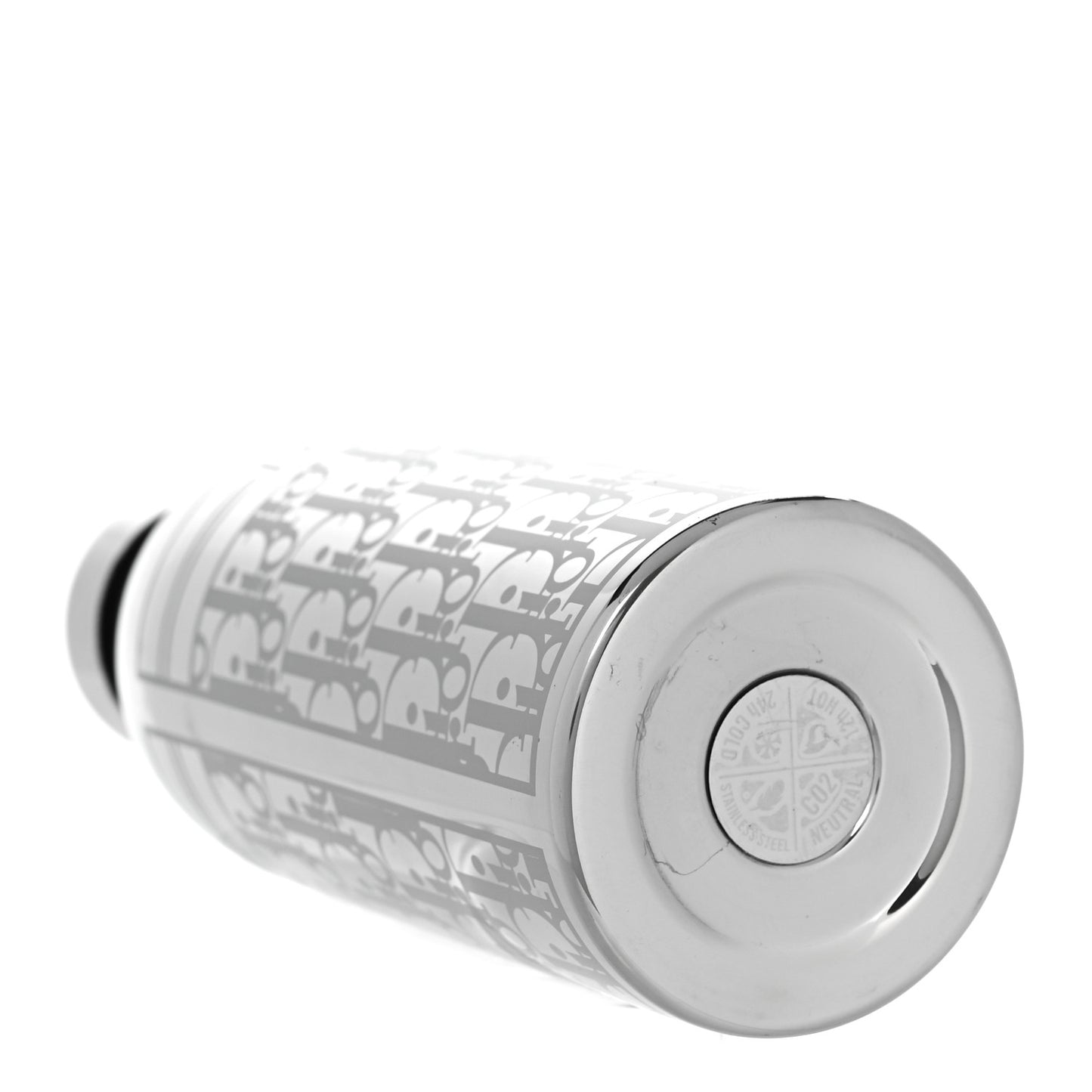 Oblique Stainless Steel Aqua Bottle Platinum