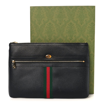 Gucci Calfskin Large Ophidia Pouch Clutch Black 8 of 8