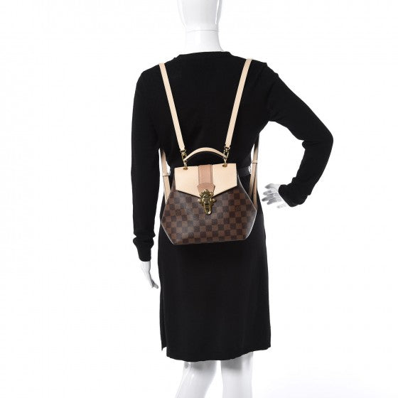 Louis Vuitton Damier Ebene Clapton Backpack Creme 2 of 7