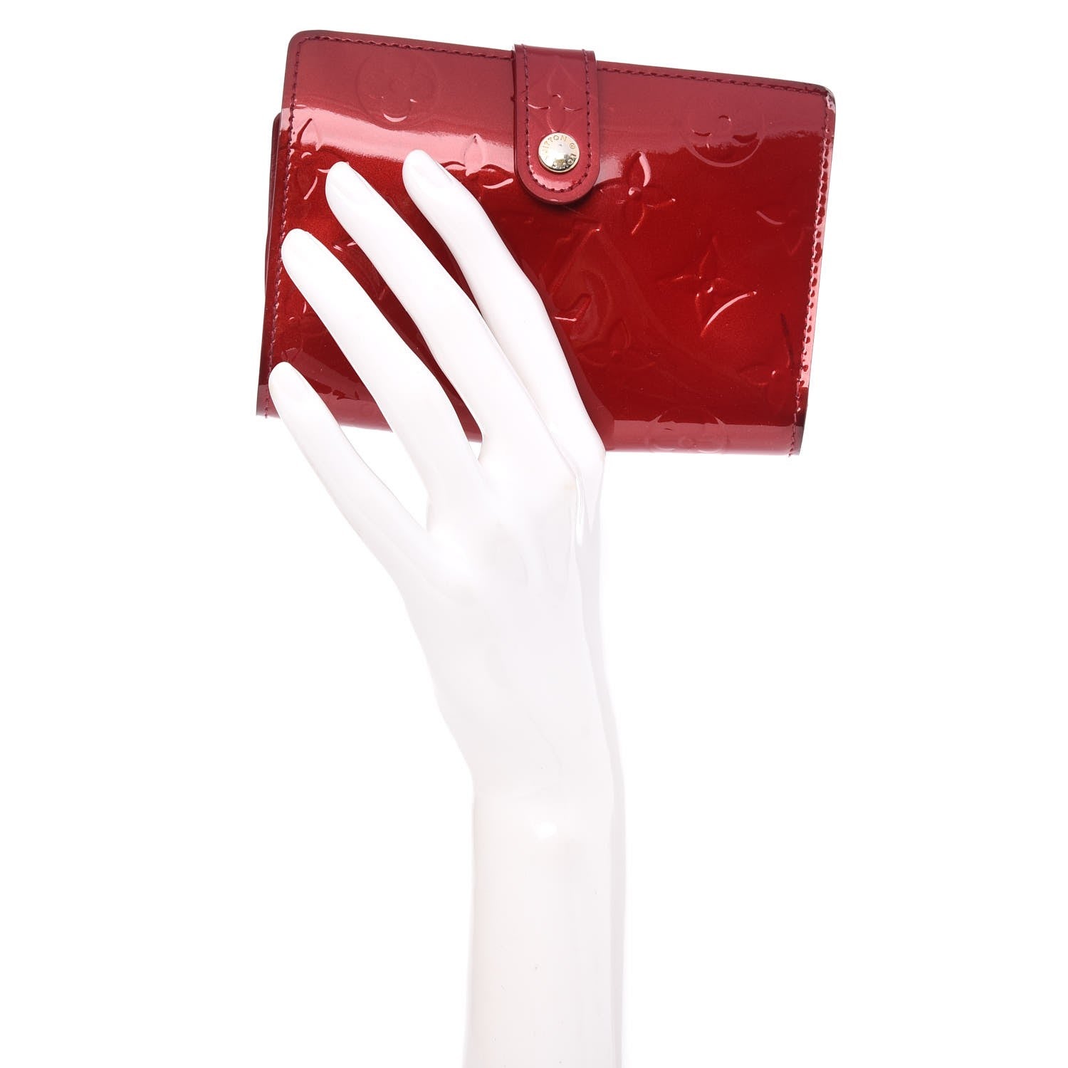 Louis Vuitton Vernis French Purse Wallet Pomme D'Amour 2 of 13