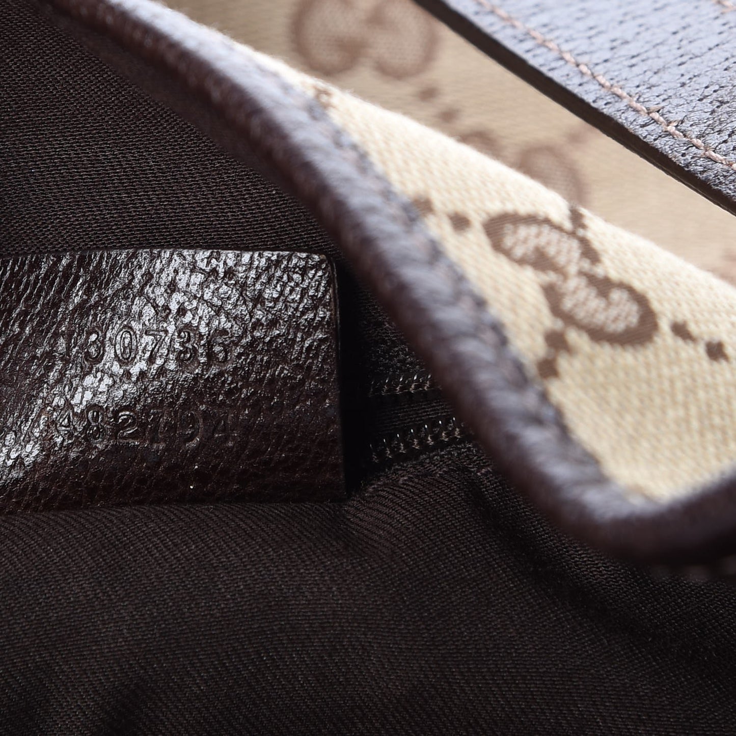 Monogram Medium Abbey Shoulder Bag Dark Brown