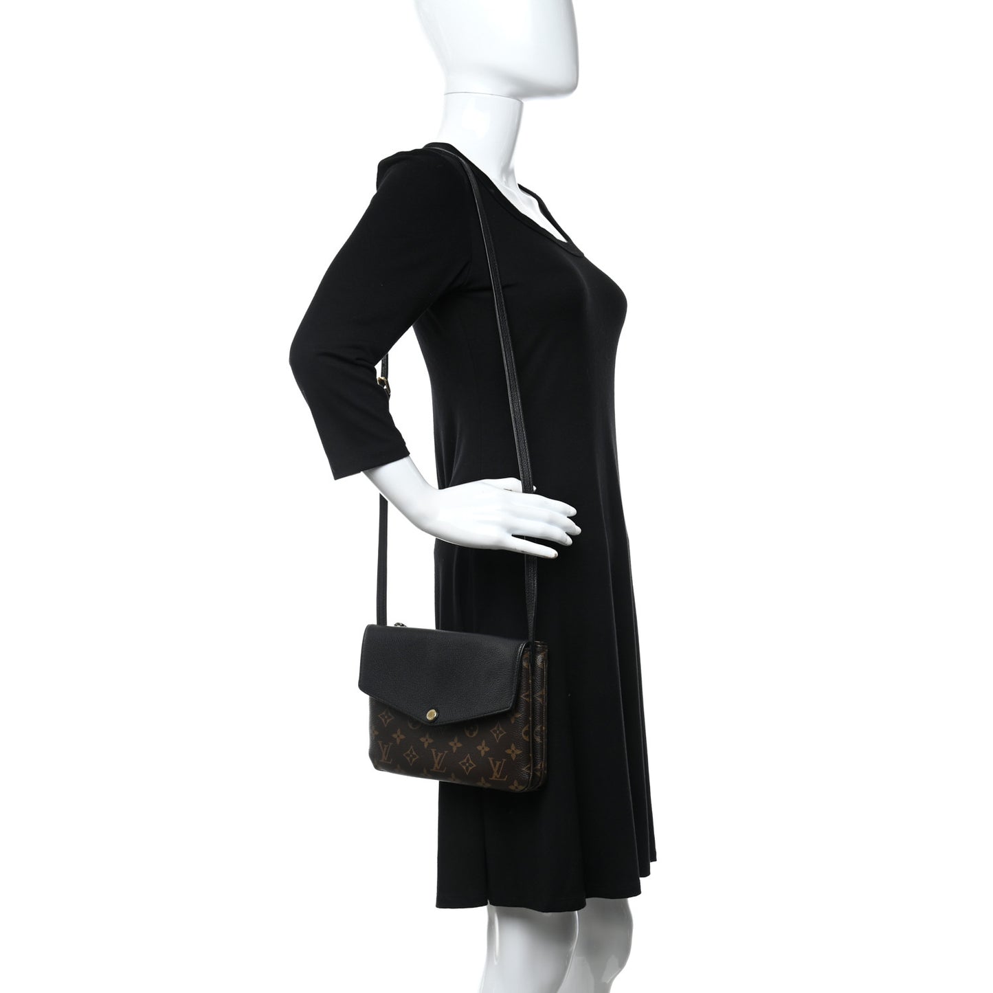 Monogram Twice Pochette Black