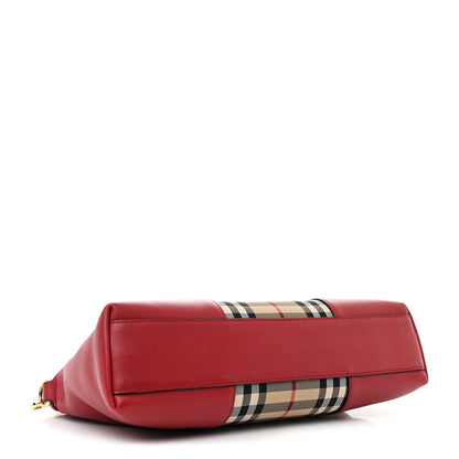 Burberry Haymarket Check Small Chichester Crossbody Clutch Red 4 of 10
