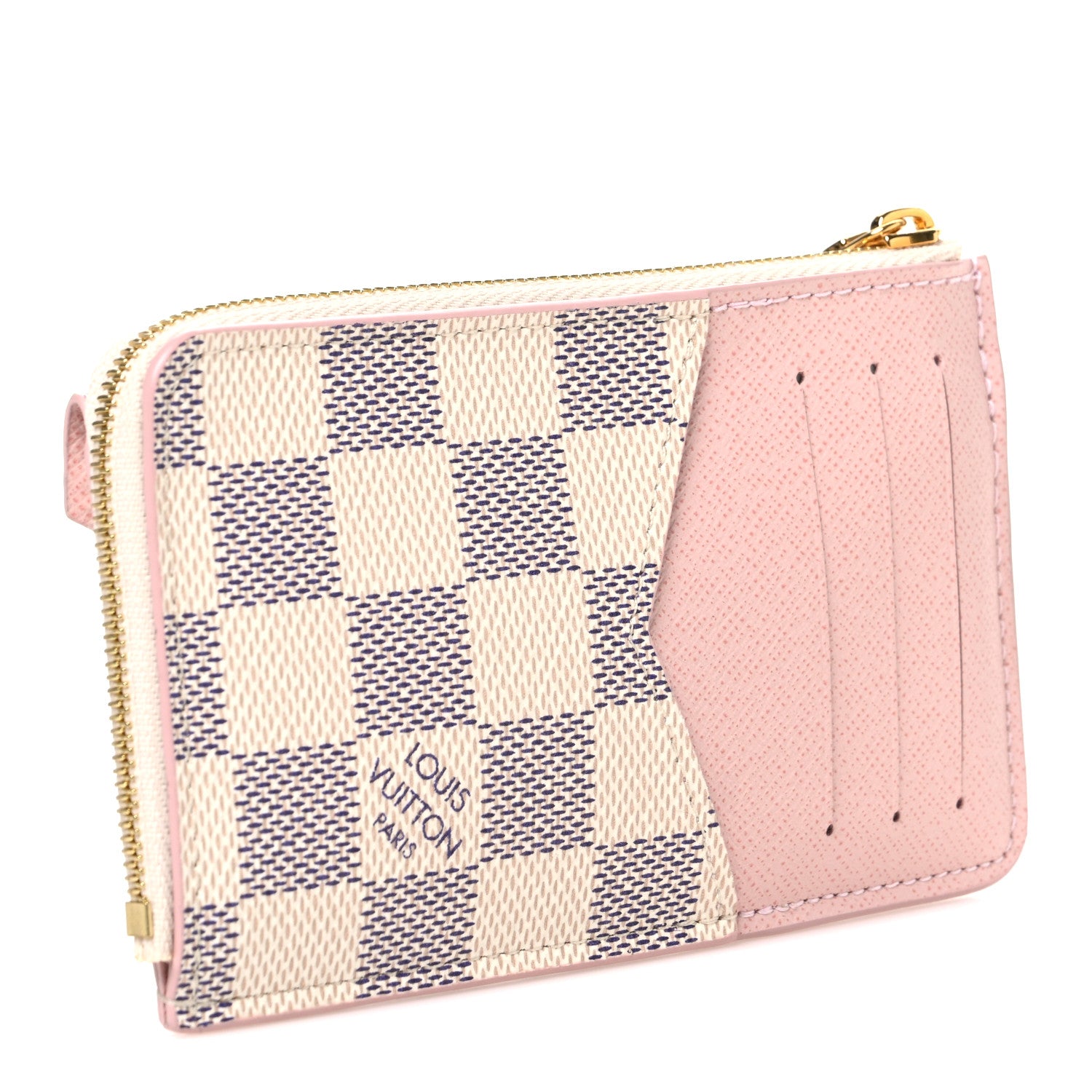 Louis Vuitton Damier Azur Recto Verso Card Holder Rose Ballerine 3 of 6