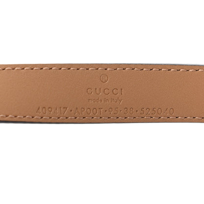 Gucci Moon Calfskin Double G 20mm Belt 95 38 Natural Tan 5 of 5