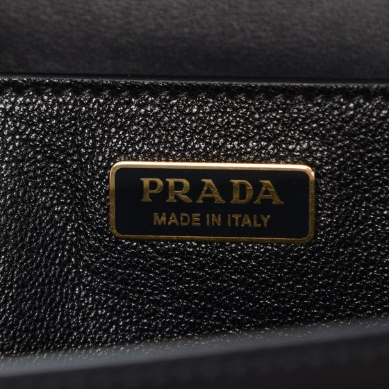 Prada City Calf Saffiano Cahier Bag Black 6 of 7
