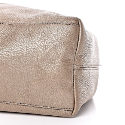 Gucci Metallic Pebbled Calfskin Medium Soho Chain Shoulder Bag Golden Beige 10 of 10