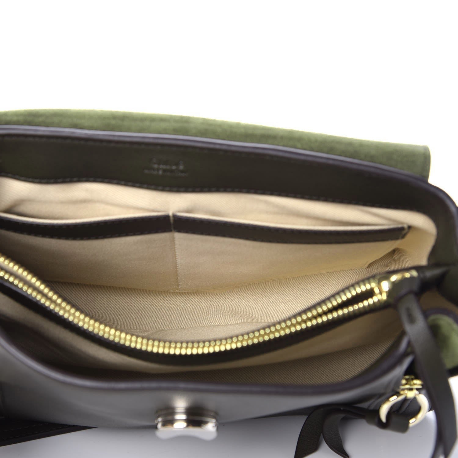 Chloe Calfskin Small Faye Day Shoulder Bag Deep Forest 8 of 8