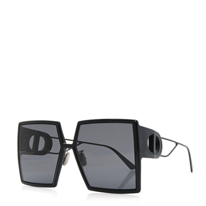 Christian Dior Acetate Monochrome Square 30 Montaigne SU Sunglasses Black 1 of 7