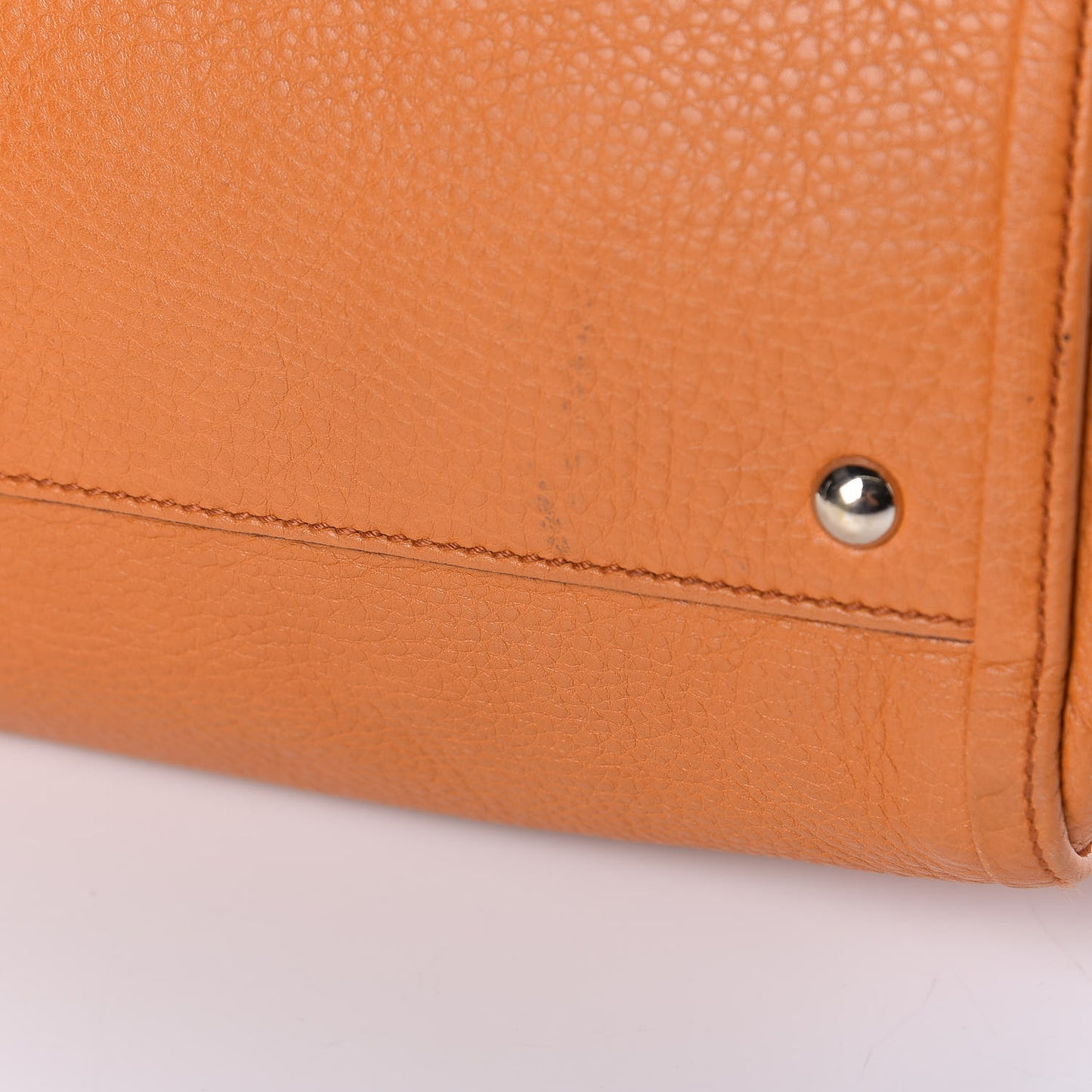 Pebbled Calfskin Medium Soho Shoulder Bag Curcuma