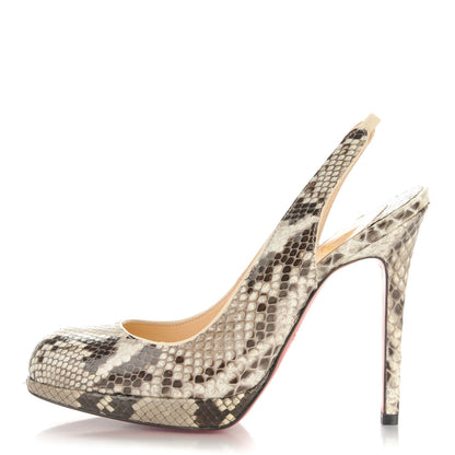 Christian Louboutin Python Horatio 120 Pumps 35 Roccia Natural 1 of 6