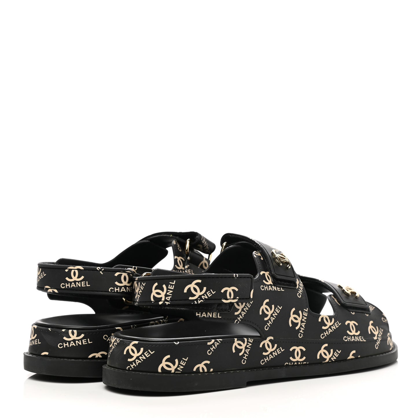 Rubber CC Dad Sandals 39 Black