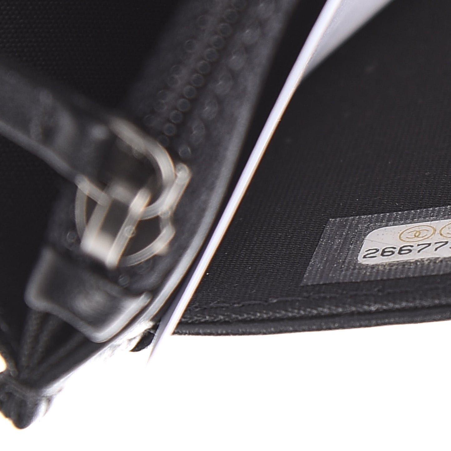 Caviar Quilted Boy Wallet On Chain WOC Black