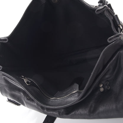 Proenza Schouler Lambskin Nylon Extra Large PS1 Satchel Black 5 of 14