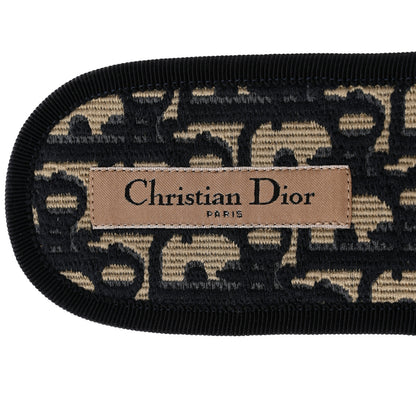 Christian Dior Velvet Oblique Chez Moi Sandal 38.5 Deep Blue 7 of 8