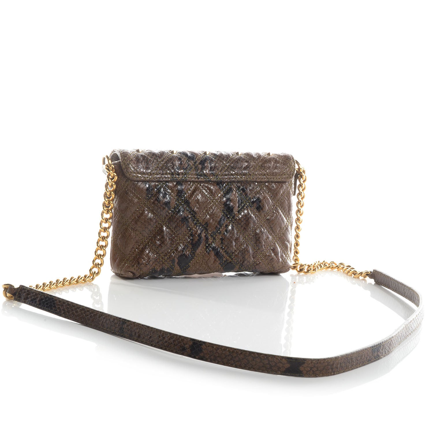 Marc Jacobs Python Embossed Stardust Single Brown 3 of 9
