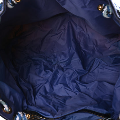 Louis Vuitton Cotton Monogram Eponge Cabas Blue 4 of 9