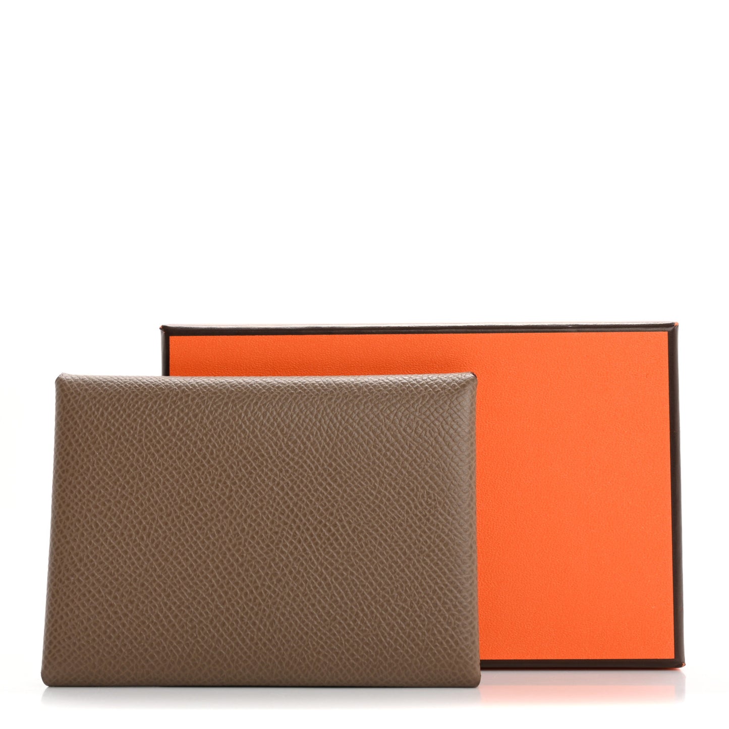 Epsom Calvi Duo Card Case Etoupe