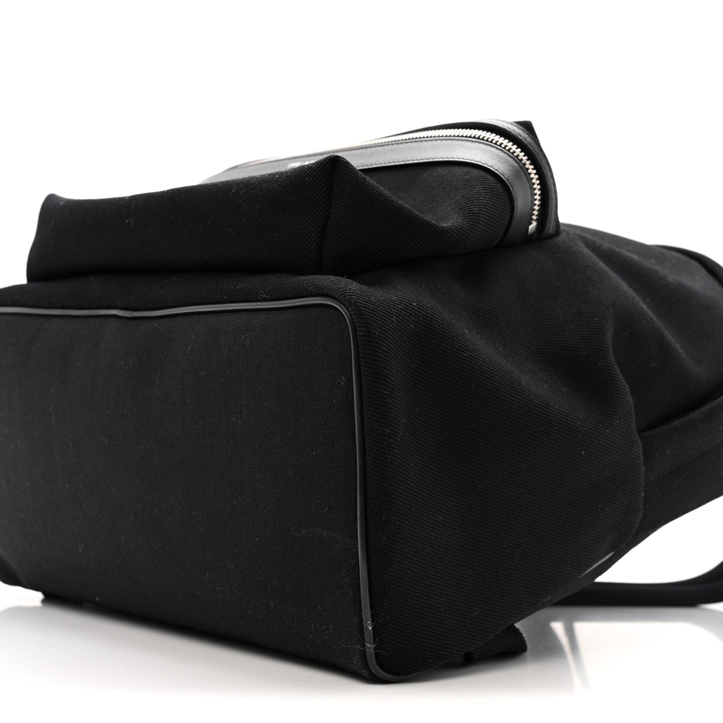 Canvas Signature Embroidered City Backpack Black