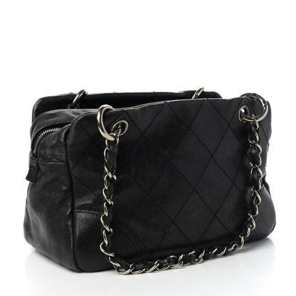 Chanel Distressed Caviar Outdoor Ligne Tote Black 3 of 10