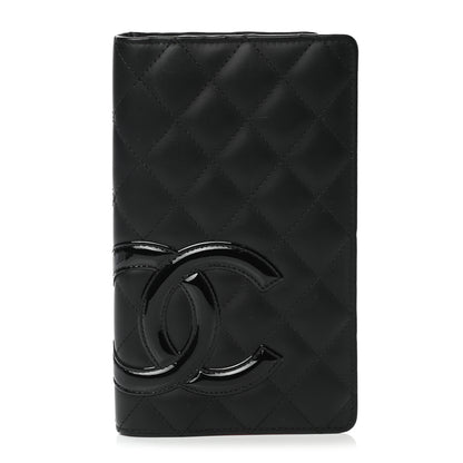 Chanel Calfskin Quilted Cambon Yen Wallet Black 1 of 10