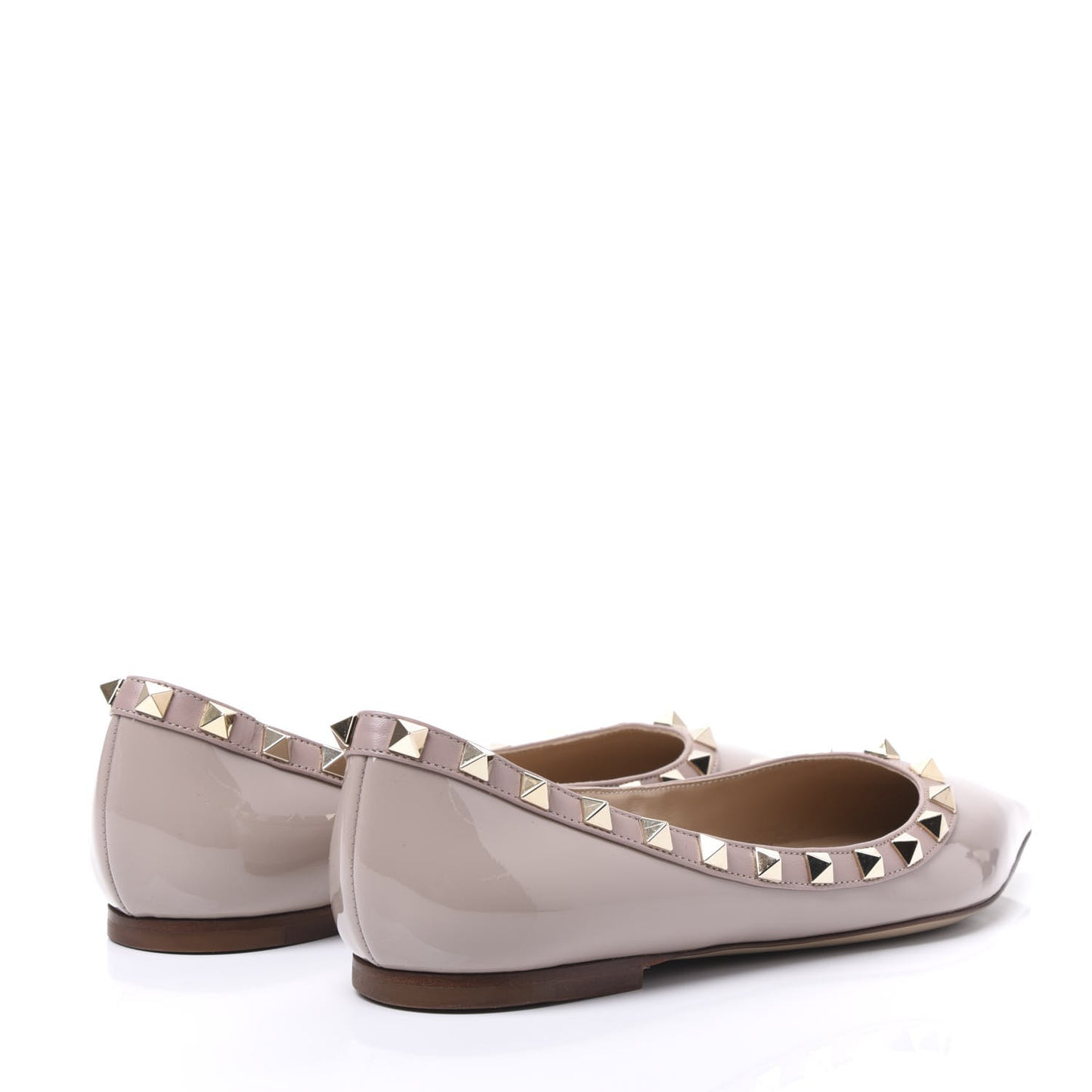 Patent Rockstud Ballerina Flats 36 Poudre