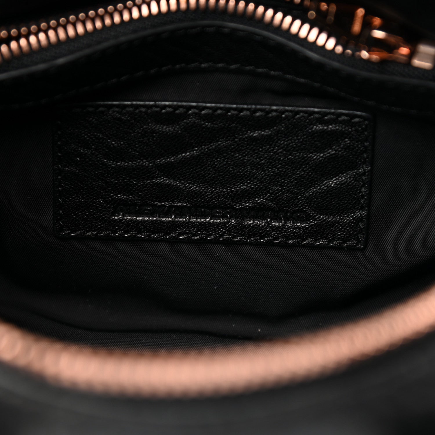 Alexander Wang Pebbled Lambskin Mini Rockie Black Rose Gold Hardware 5 of 8