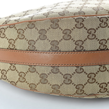 Gucci Monogram Medium GG Twins Hobo Tan 12 of 14