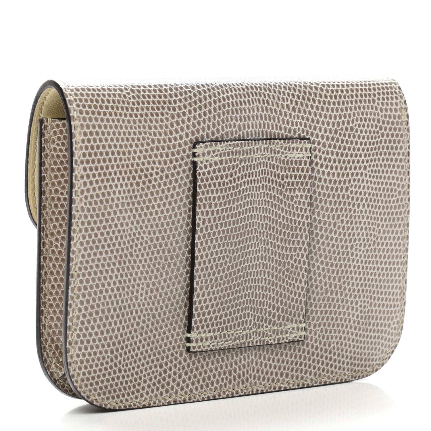 Hermes Lizard Constance Slim Wallet Ficelle 4 of 11