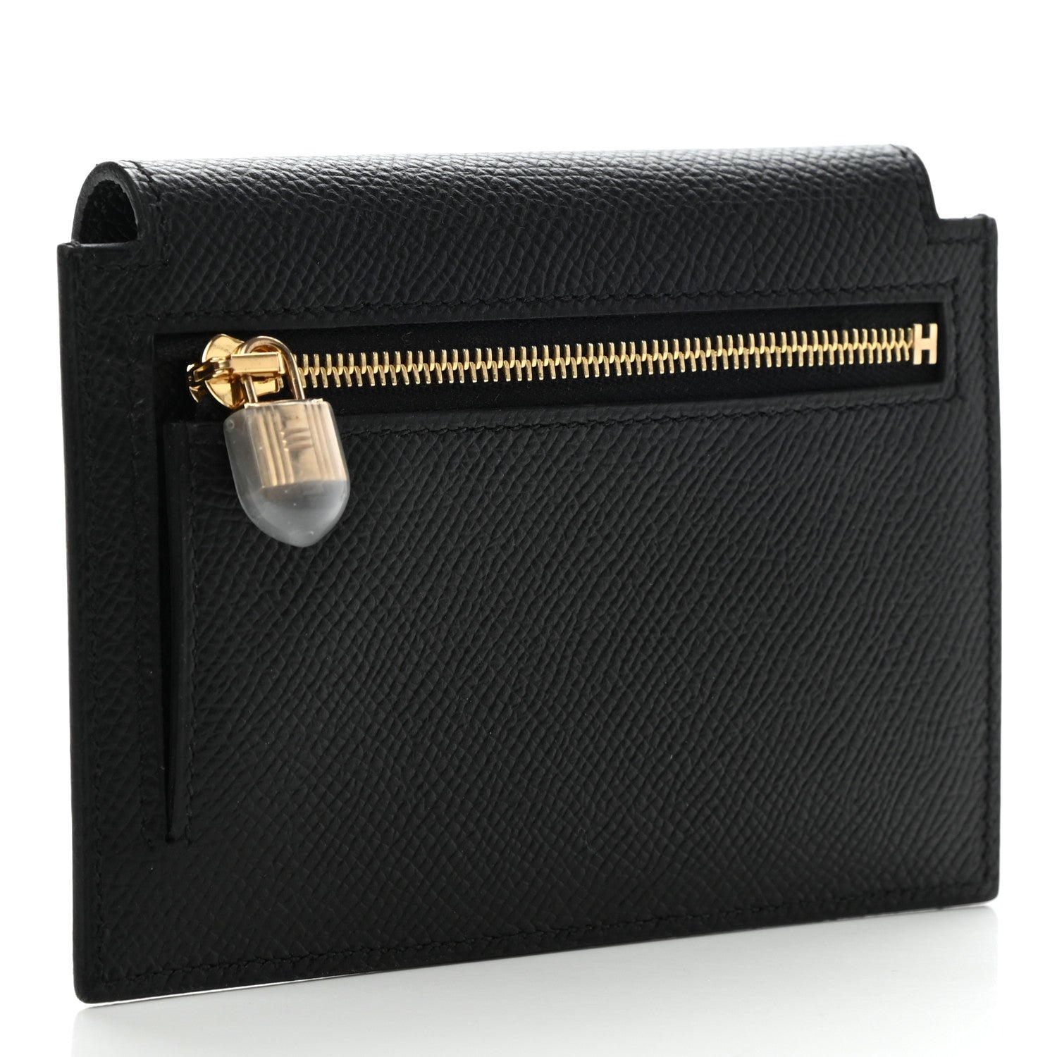 Hermes Epsom Kelly Pocket Compact Wallet Black 3 of 7