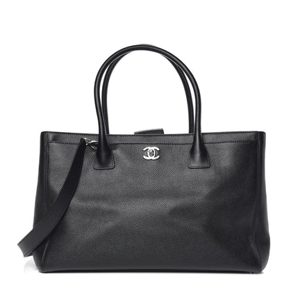 Chanel Calfskin Cerf Executive Shopper Tote Black 1 of 14