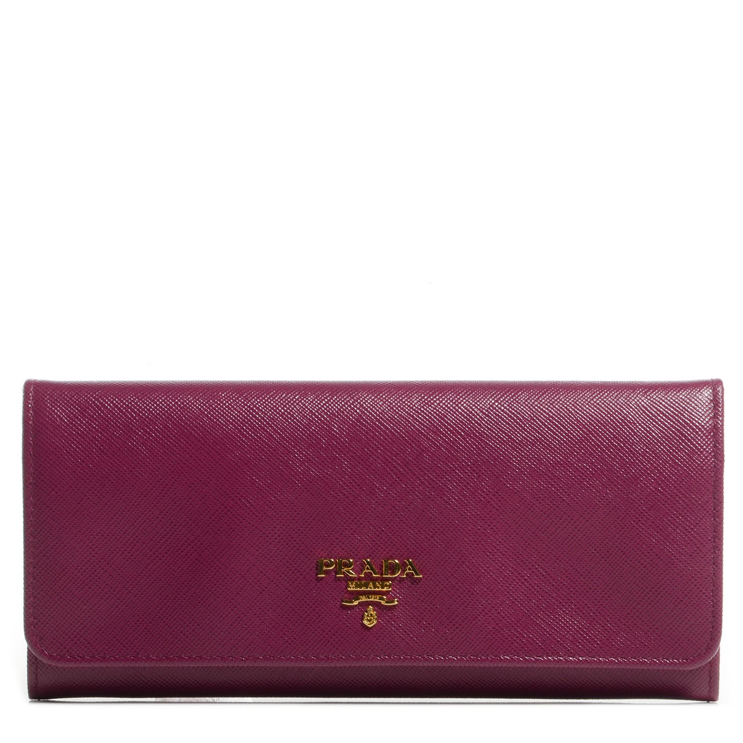 Saffiano Metal Continental Flap Wallet Ametista