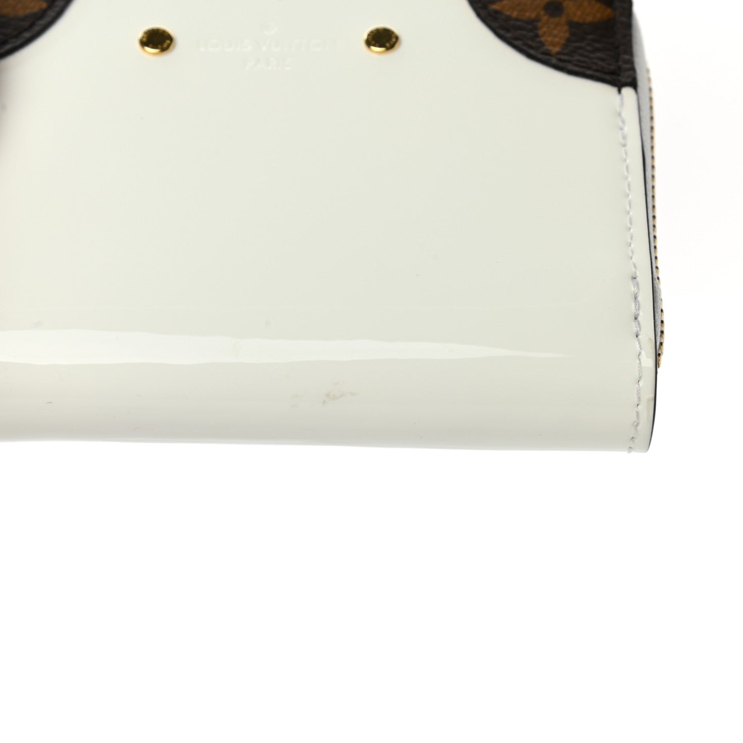 Louis Vuitton Patent Miroir Venice Zippy Coin Purse Snow 8 of 9