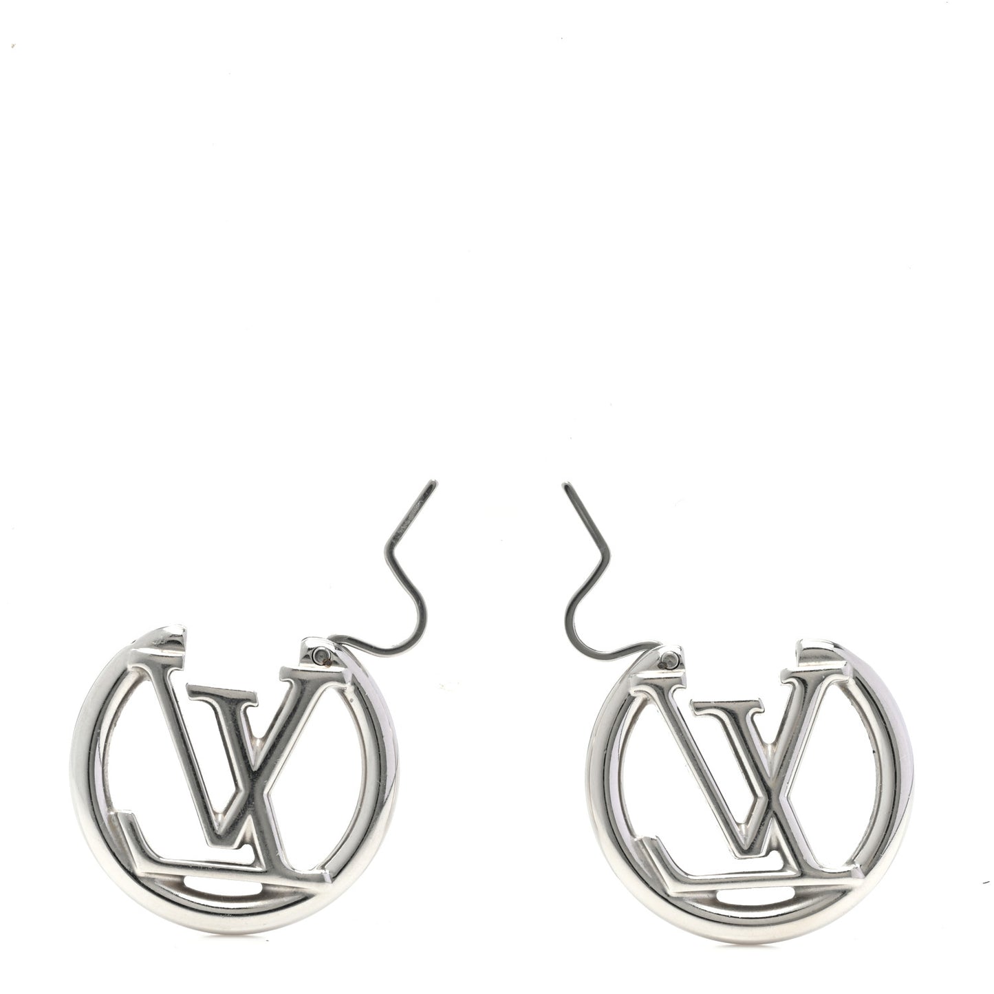 Palladium Small Louise Hoop Earrings Silver