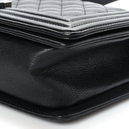 Chanel Calfskin Quilted Medium Boy Flap Black 9 of 9
