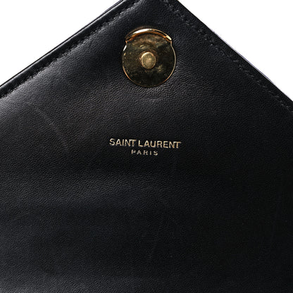Saint Laurent Metallic Calfskin Matelasse Chevron Monogram Medium College Satchel Multicolor 6 of 17