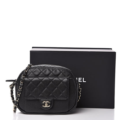 Chanel Caviar Quilted CC Day Camera Case Black 13 of 13