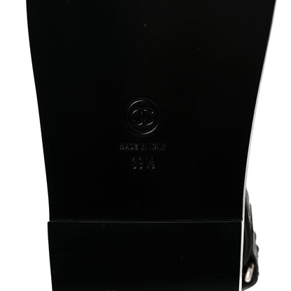 Chanel Lambskin Velcro Dad Sandals 39.5 Black 6 of 9