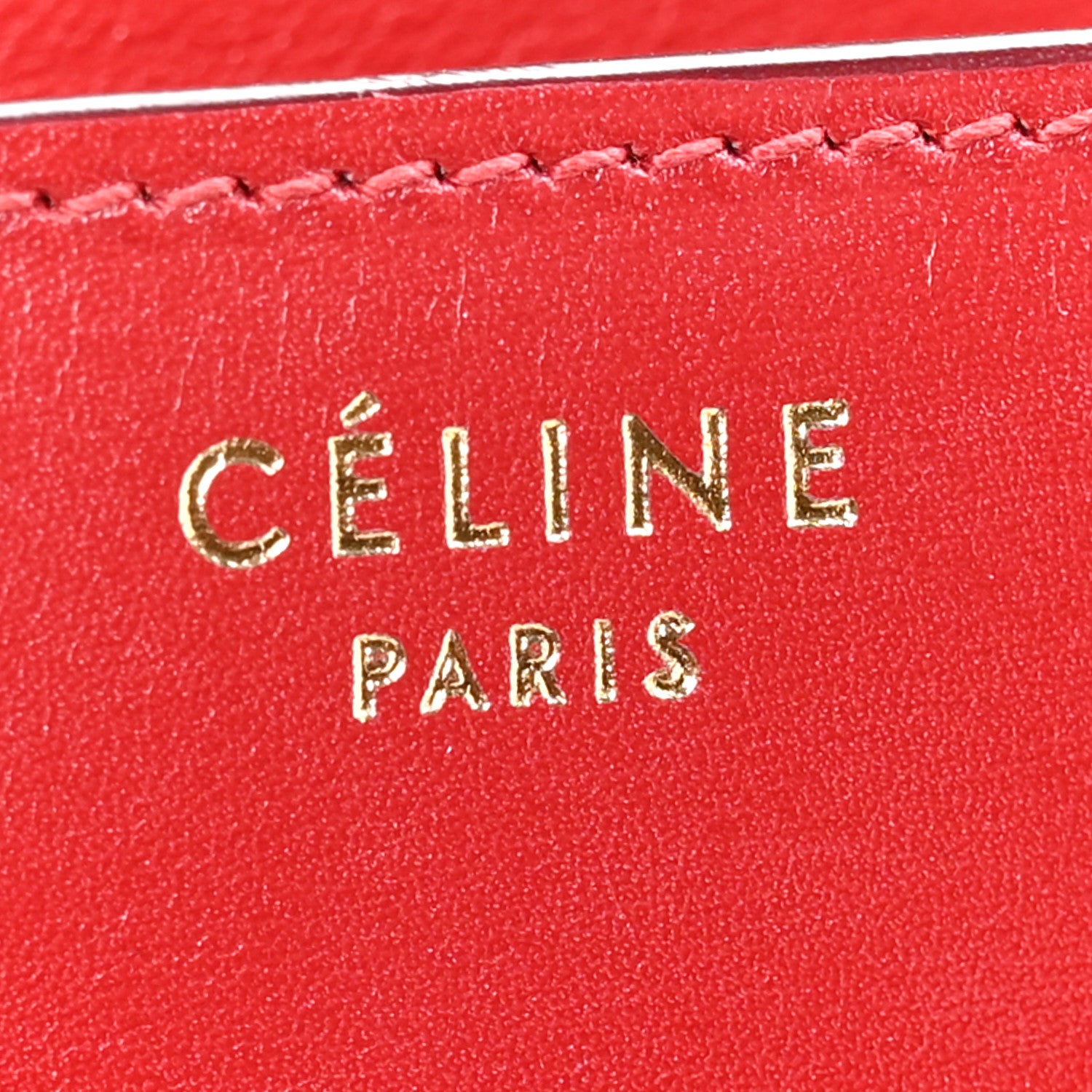 Celine Box Calfskin Medium Classic Box Flap Bag Red 6 of 11