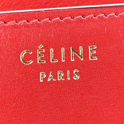 Celine Box Calfskin Medium Classic Box Flap Bag Red 6 of 11